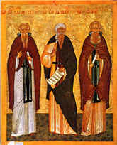 Иоанн Лествичник, Иоанн Дамаскин, Арсений Великий (Вторая половина XV века)